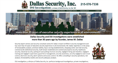 Desktop Screenshot of dallassecurity.com